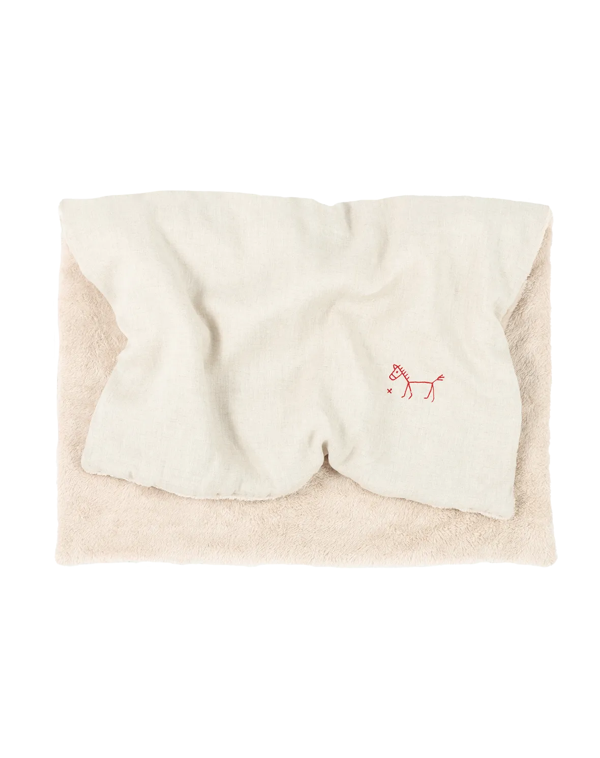 EMBROIDERED WINTER BLANKET IN FRENCH LINEN - NOBODINOZ