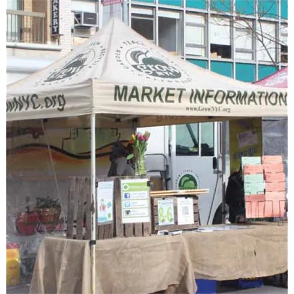 Event Tent with Half Wall Backdrop