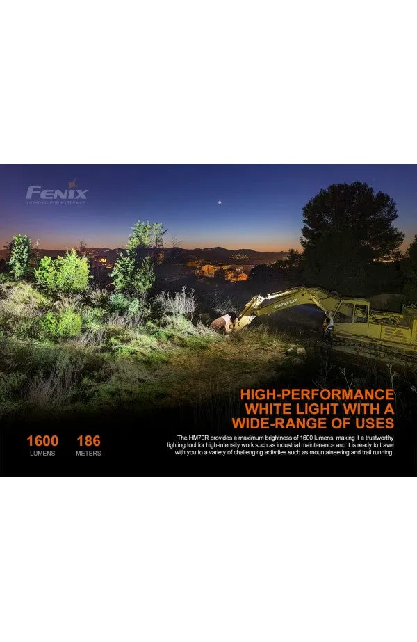 Fenix - Headlamp HM70R (1,600 lumens)