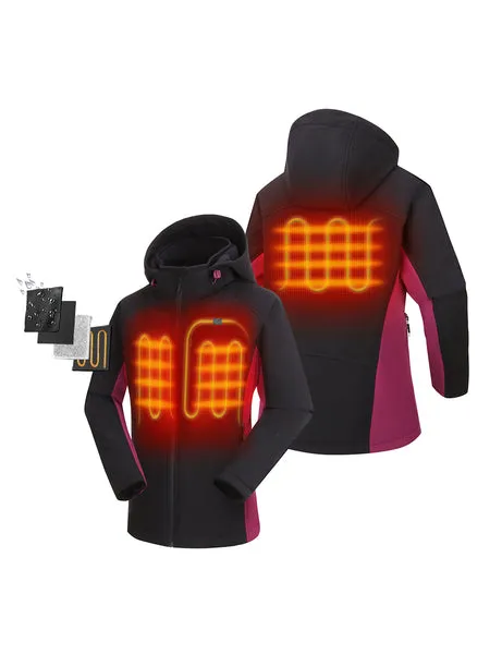 Final Sale - Women's Heated Jacket  - Purple & Black (with B19G Battery)