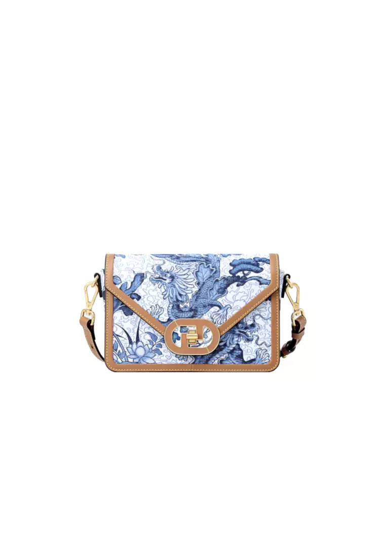 FION Dragon Jacquard Crossbody & Shoulder Bag