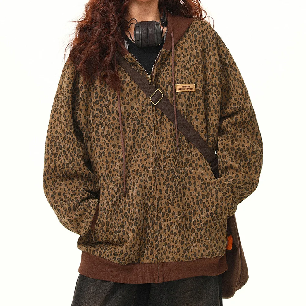 Found Leopard Oversized Hoodie