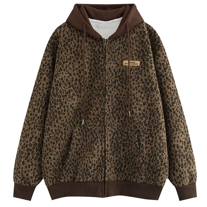 Found Leopard Oversized Hoodie