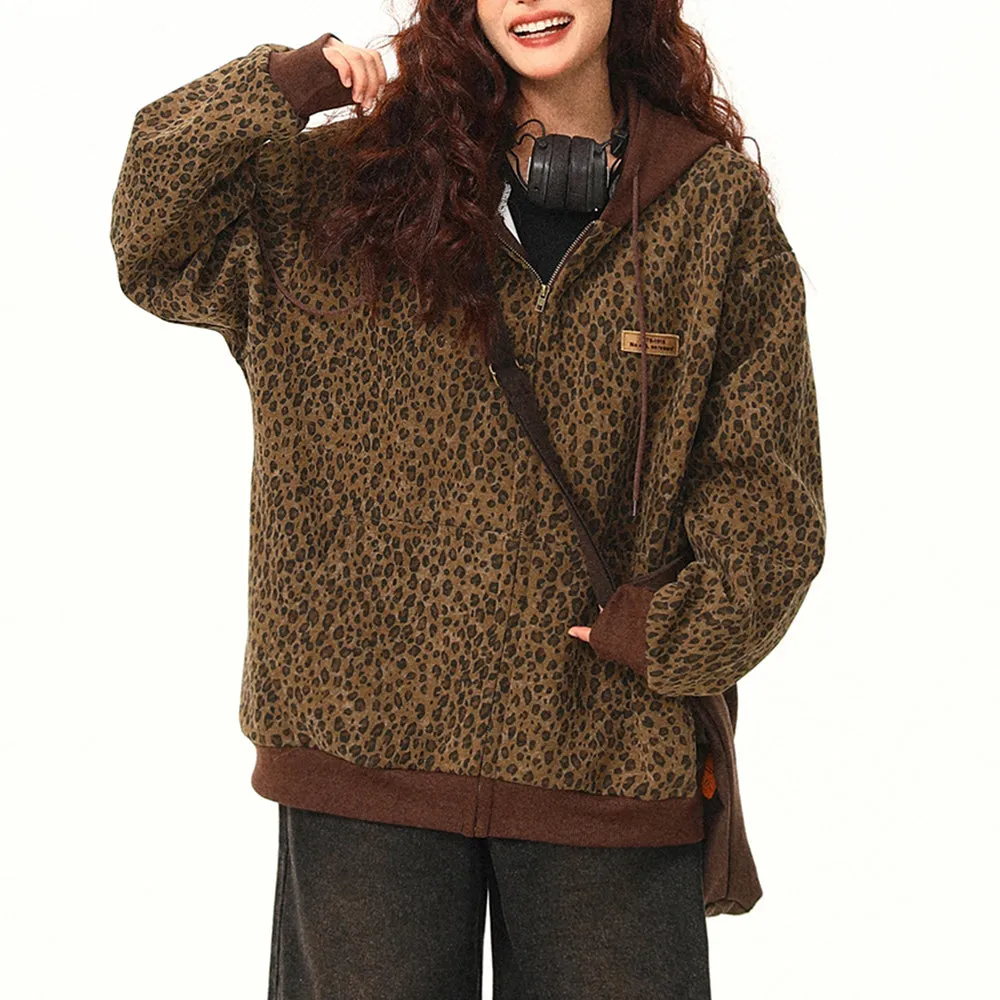 Found Leopard Oversized Hoodie