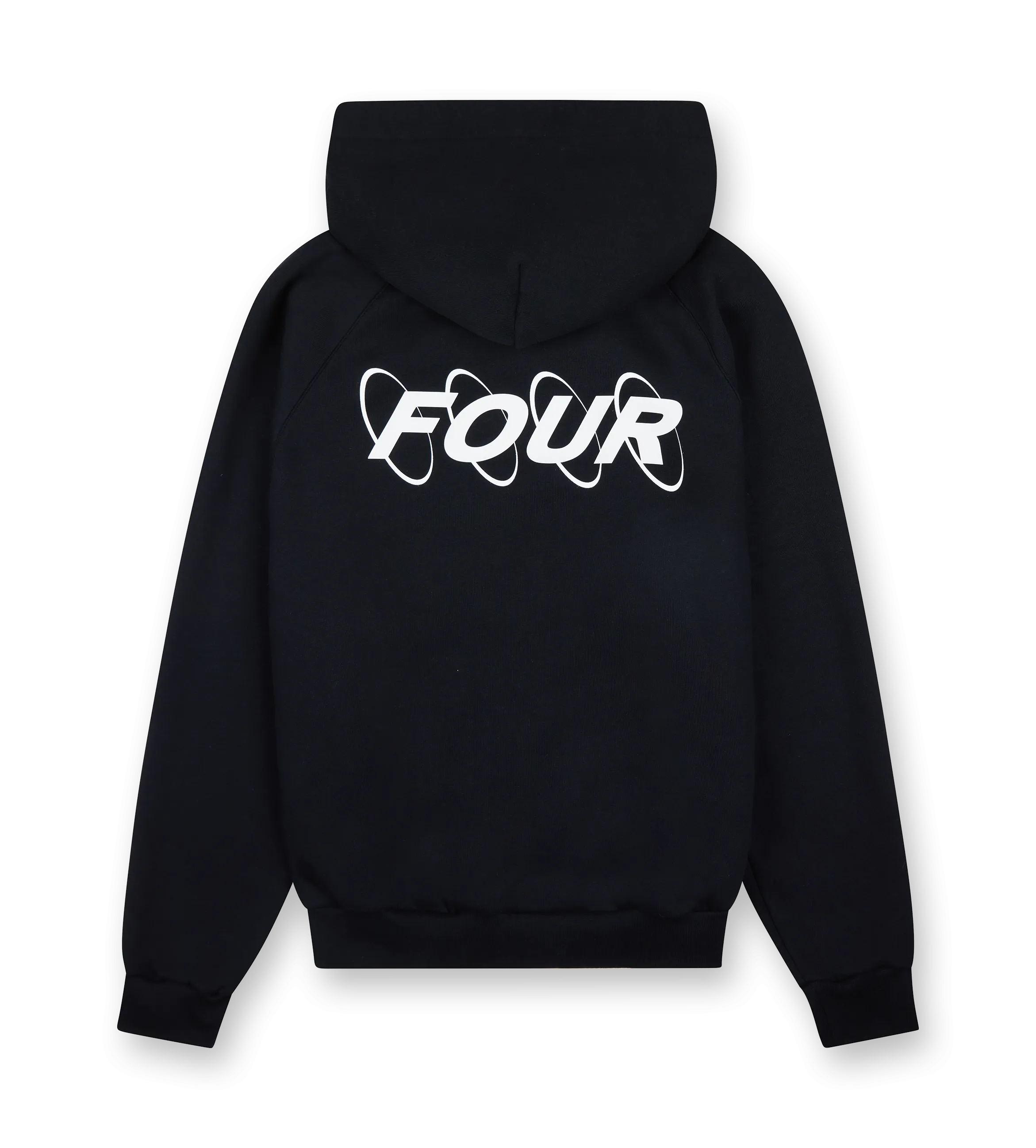 FOUR    Circles Logo Zip Up Vest Black