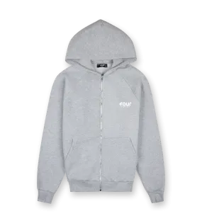 FOUR    Logo Zip Up Vest Grey