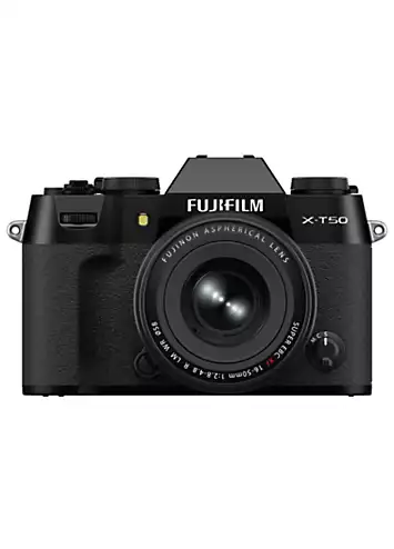 Fujifilm X-T50 Mirrorless Digital Camera XF16-50mm Lens Kit - Black | Kaleidoscope