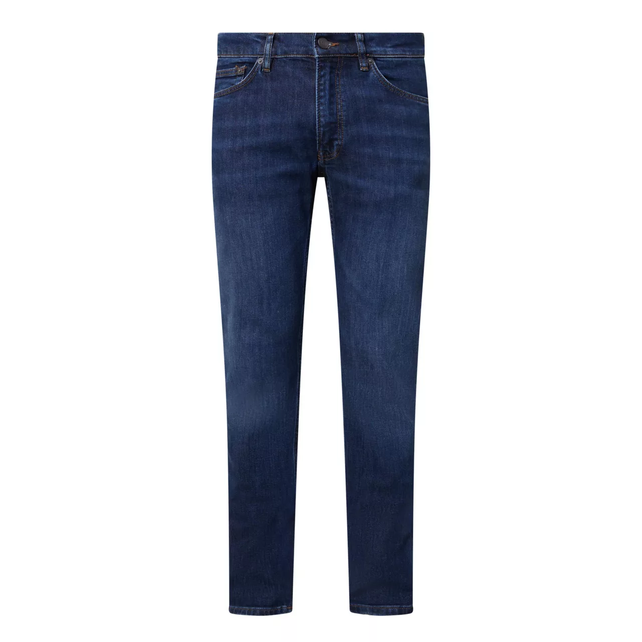 GANT The Sustainable Edit Mid-Rise Slim-Fit Jeans - Dark Wash