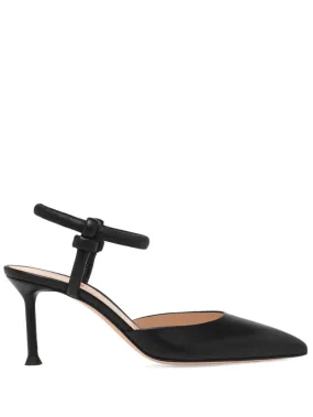 Gianvito Rossi 70mm Juno D'orsay mules - Black