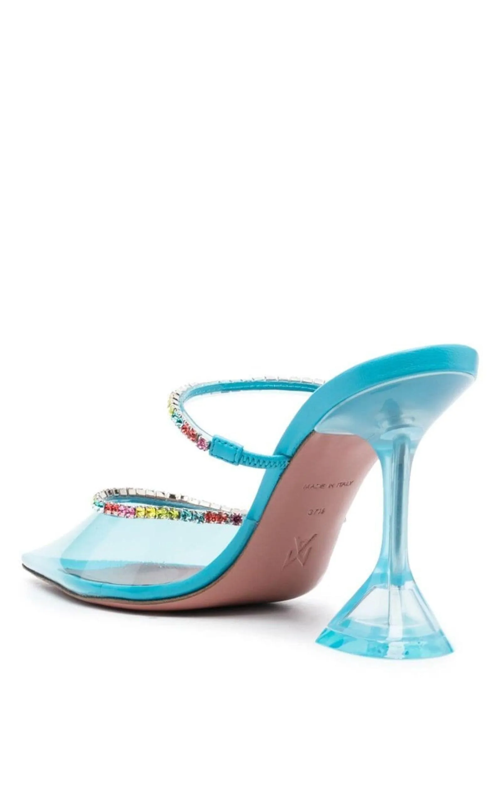 Gilda Glass 95mm Embellished Mules