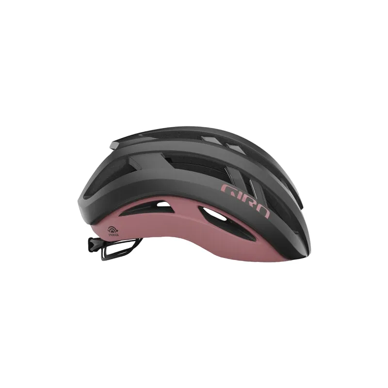 Giro Aries Spherical Road Helmet - Matt Metallic Coal-Dusty Rose