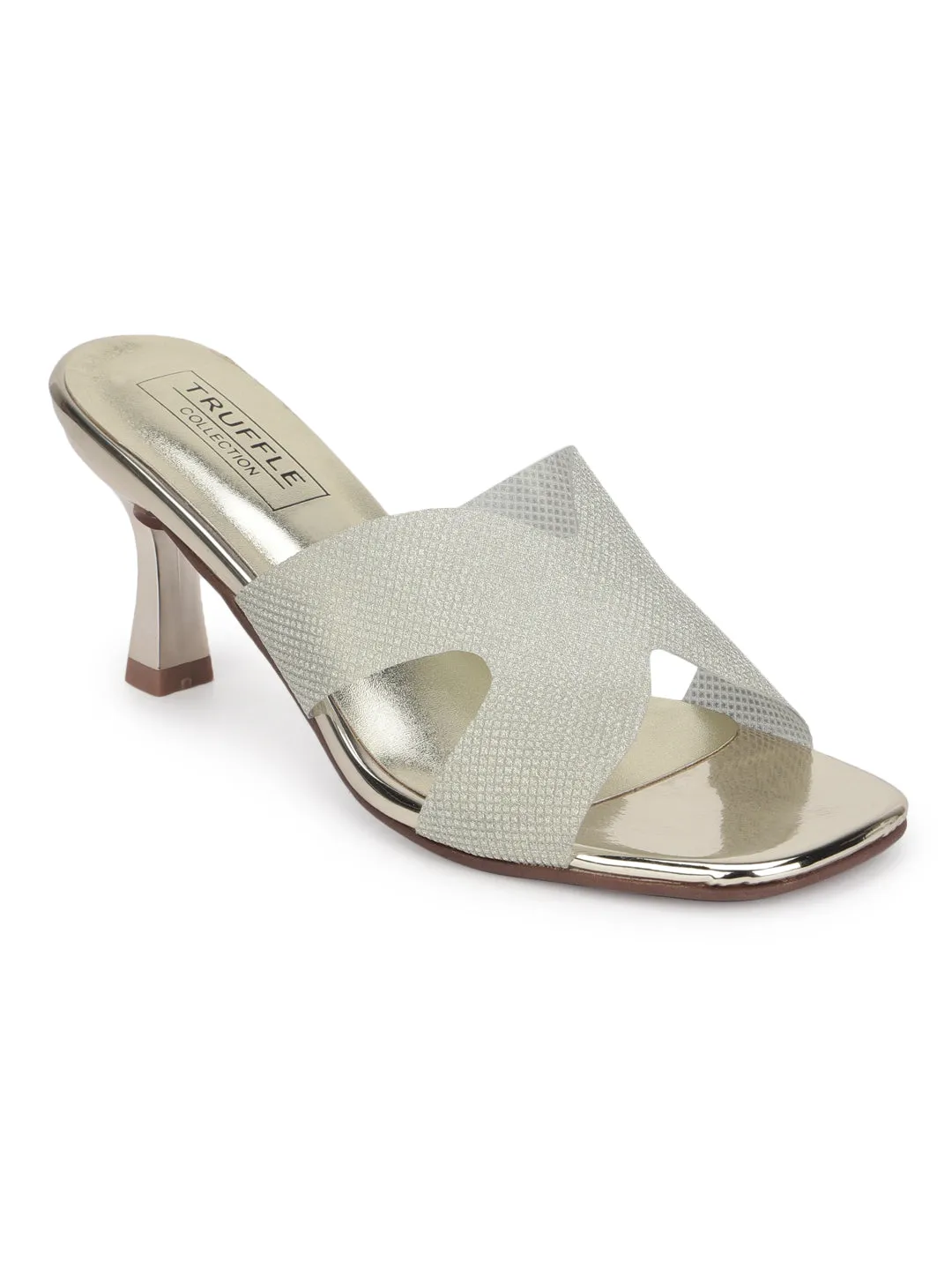 Gold Glitter Perspex Clear Stiletto Mules (TC-SLC-R506-GLD)