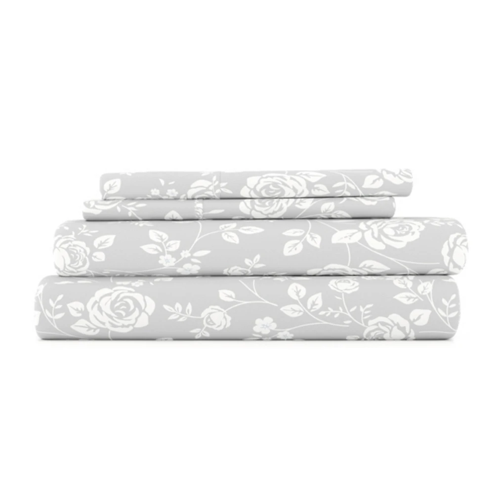 Gray Garden 3-pc. Twin Sheet Set