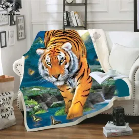 Green Tiger Blanket