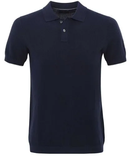 Hackett Textured Knit Polo Shirt