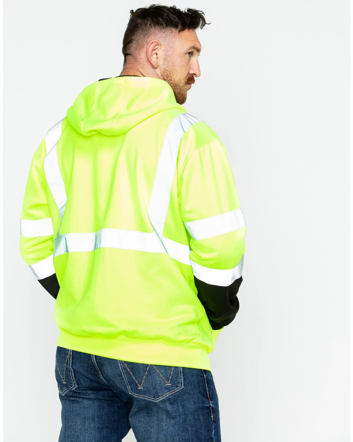 Hawx Men's Soft Shell High-Visibility Safety Jacket - Big & Tall