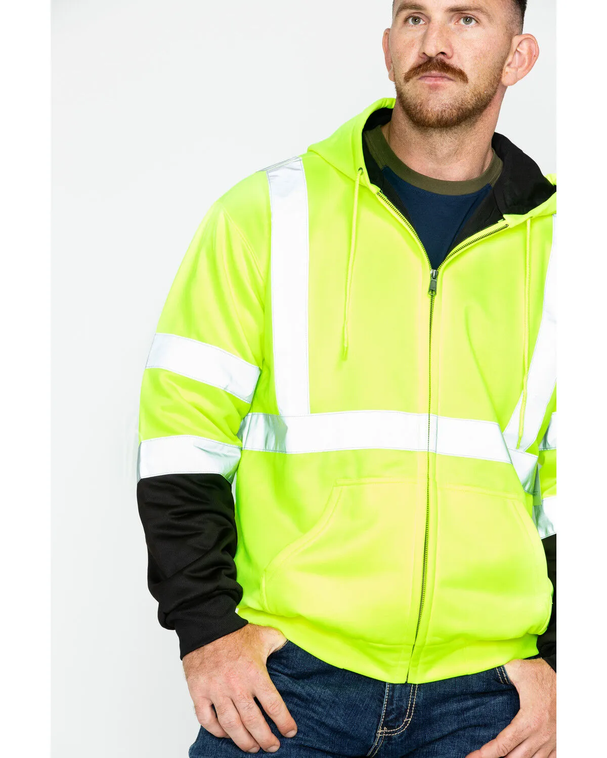 Hawx Men's Soft Shell High-Visibility Safety Jacket - Big & Tall