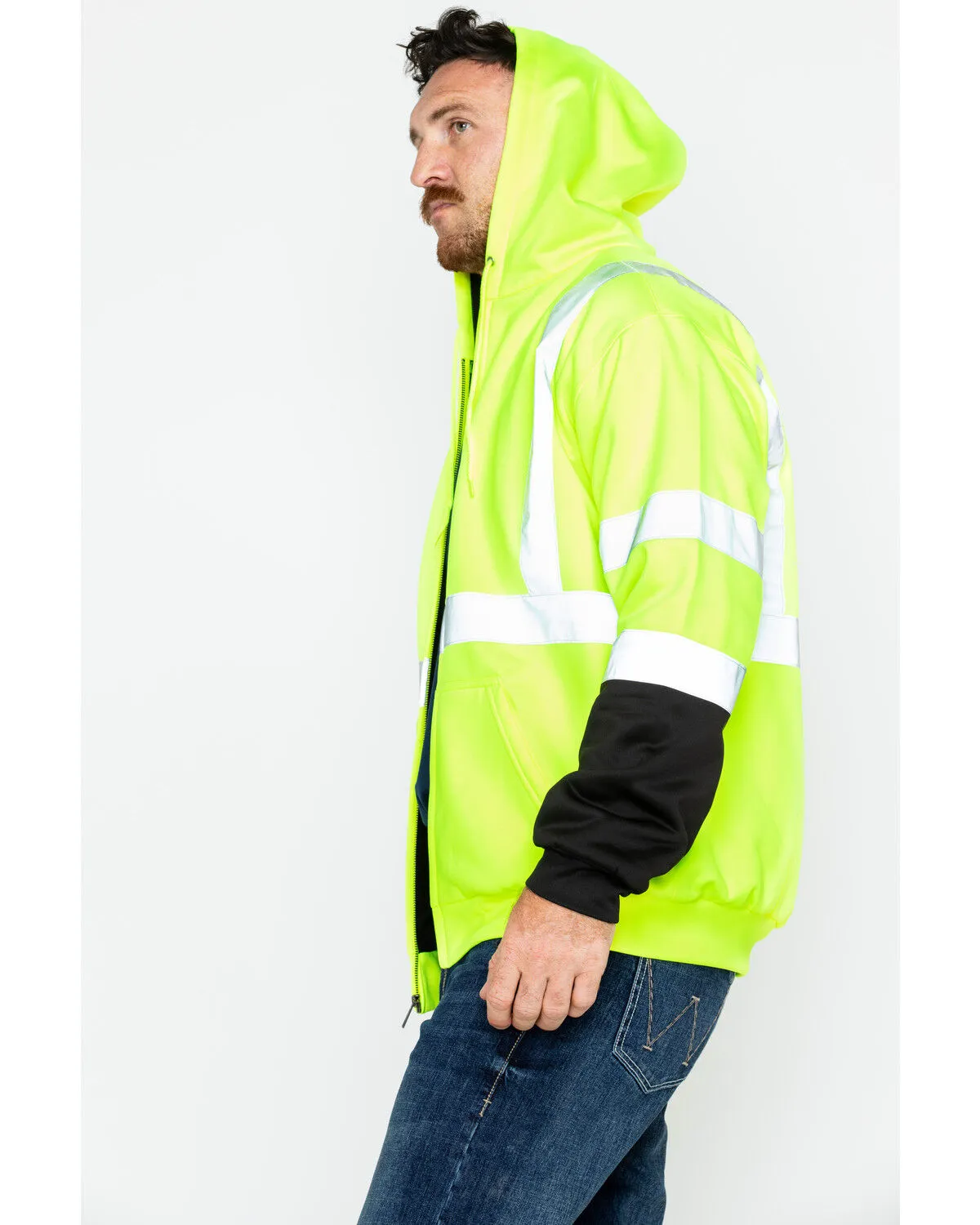 Hawx Men's Soft Shell High-Visibility Safety Jacket - Big & Tall