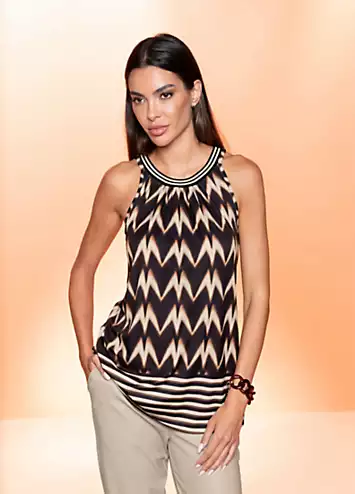 Heine Patterned Sleeveless Top | Kaleidoscope