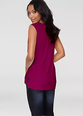 Heine Sleeveless Layered Look Top | Kaleidoscope