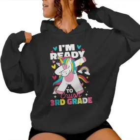 I'm Ready To Crush 3Rd Grade First Day Of School Girls Women Hoodie