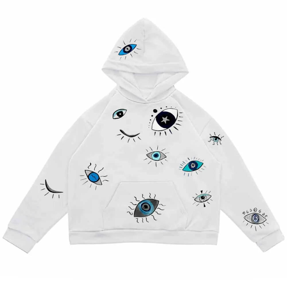 Indie Eye Print Hoodie