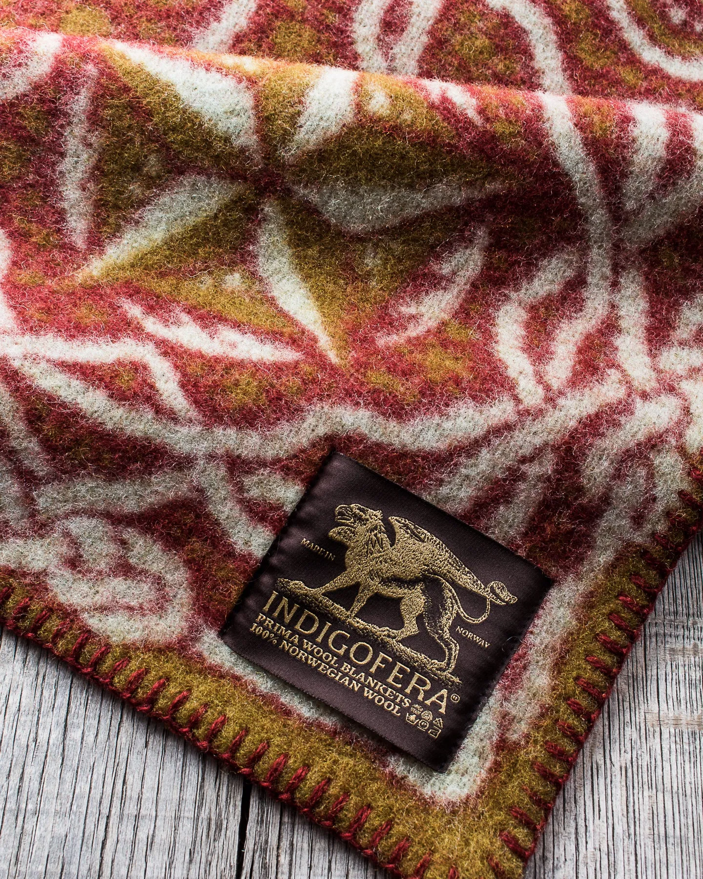 Indigofera Gryphon Token Wool Blanket