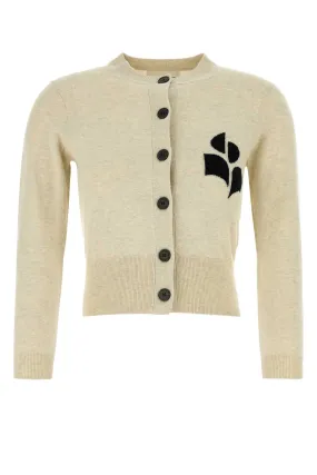 Isabel Marant Etoile Cream Cotton Blend Newton Cardigan