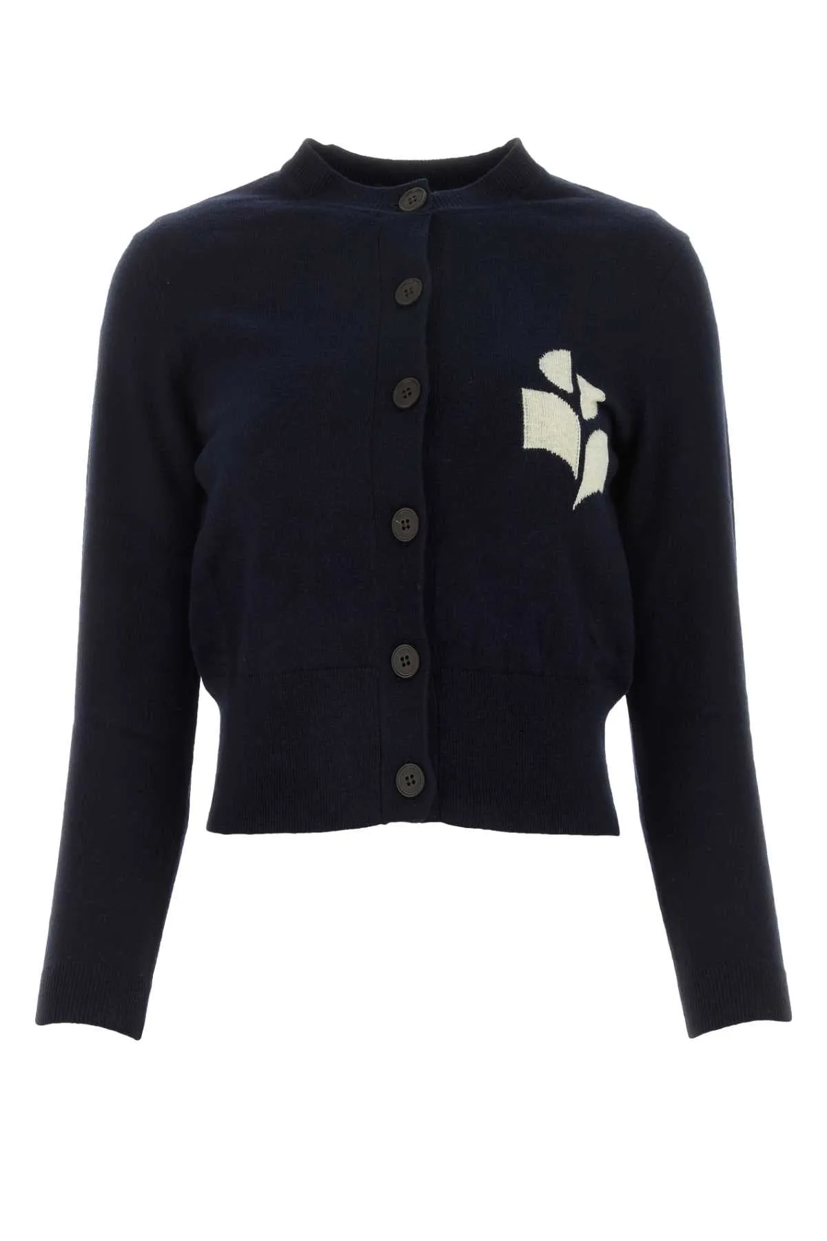 Isabel Marant Etoile Midnight Blue Cotton Blend Newton Cardigan