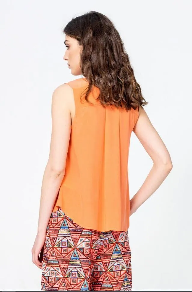 Ivko Sleeveless Top Peach Wash