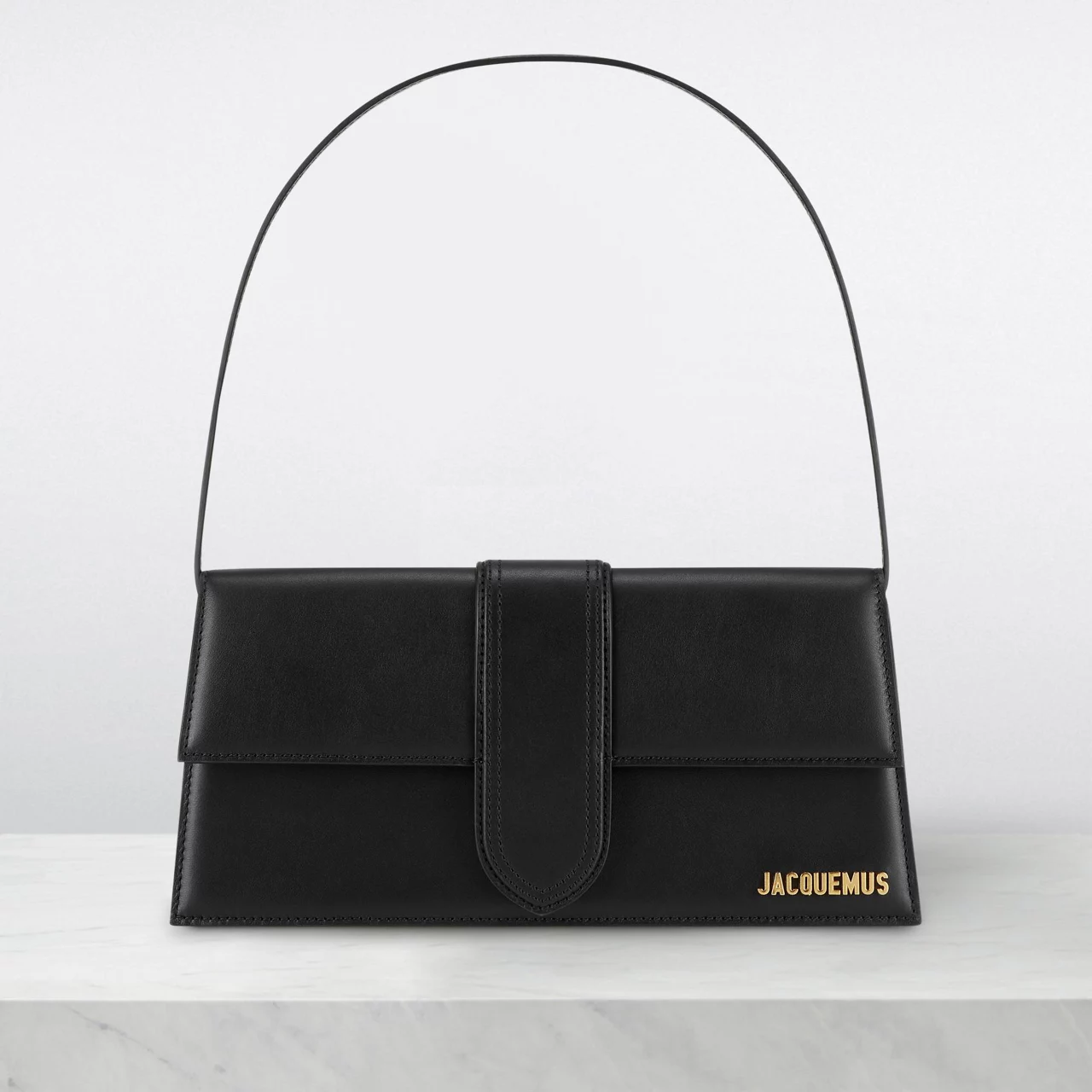 JACQUEMUS The Sustainable Edit Le Bambino Long Shoulder Bag - Black