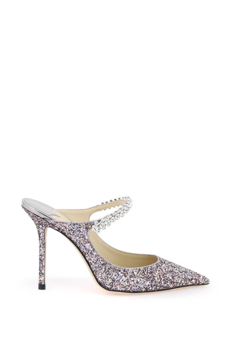 Jimmy Choo    Jimmy Choo Bing 100 Glitter Mules