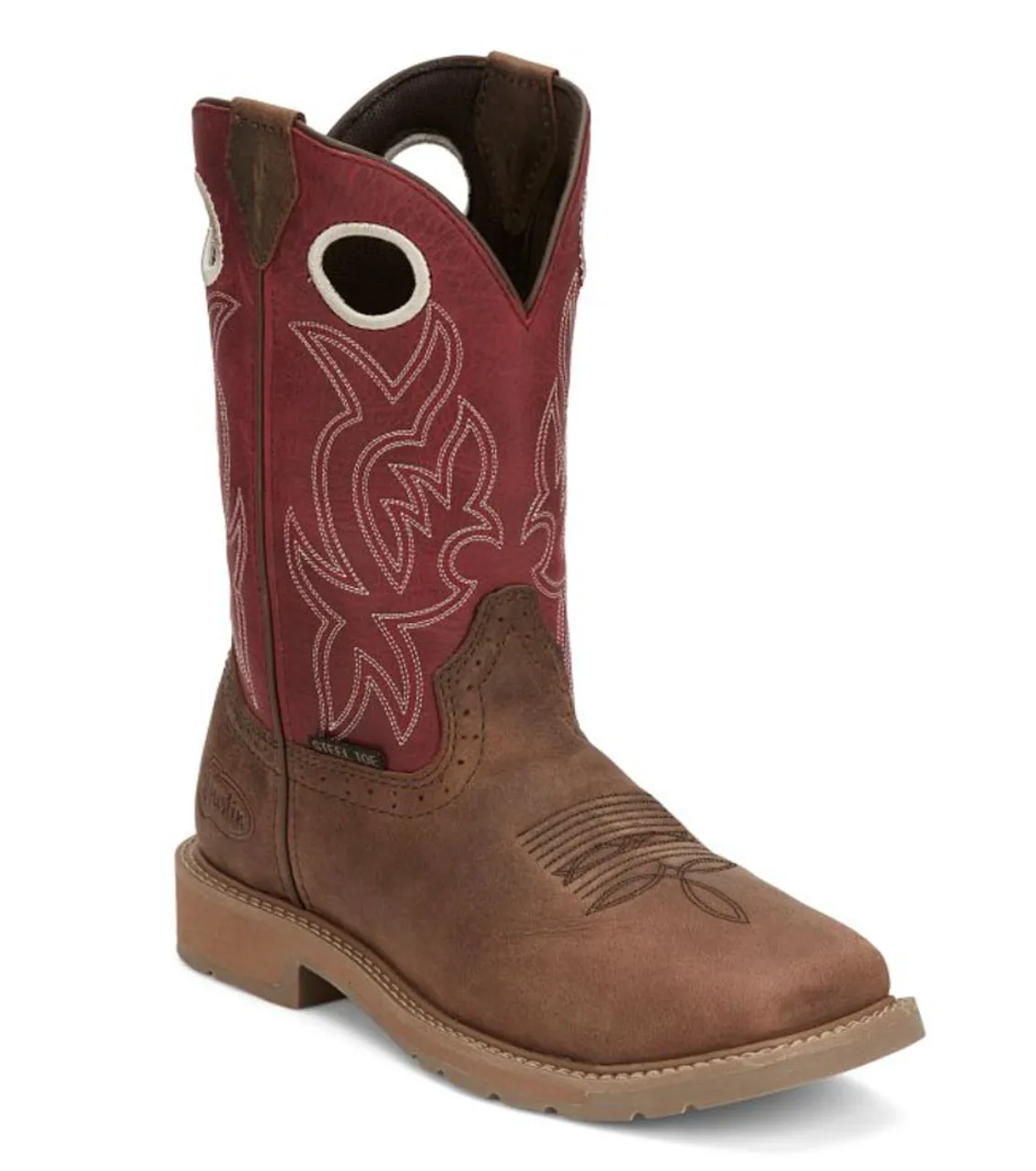 Justin | All Around 11" ST Work Boot | Walnut Brown