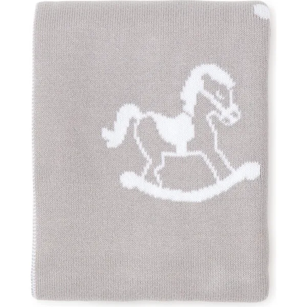 Kissy Kissy Rocker Novelty Blanket, Grey