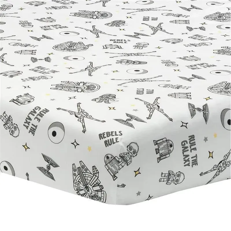 Lambs & Ivy - Baby Sheet, Stars Wars Millennium Falcon Rebels Rule