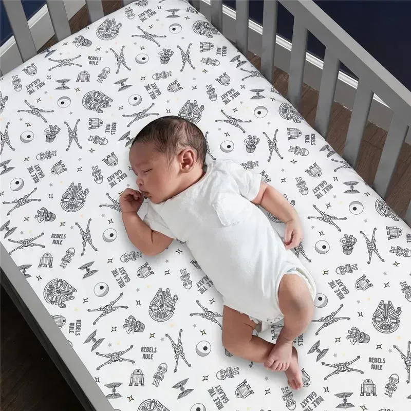 Lambs & Ivy - Baby Sheet, Stars Wars Millennium Falcon Rebels Rule