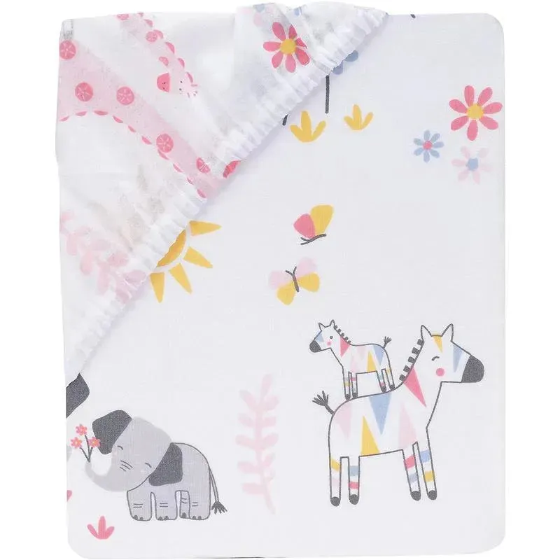 Lambs & Ivy - Jazzy Jungle Baby Fitted Crib Sheet