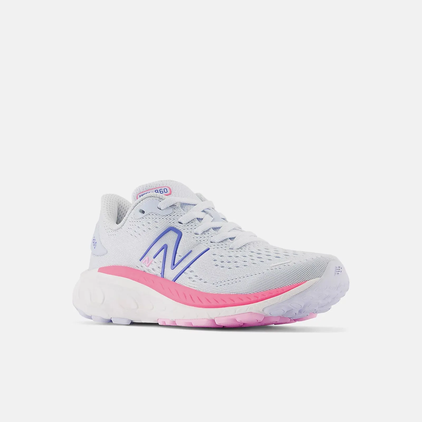 Little Kid's New Balance Fresh Foam X 860v13 (Moon Dust/Neon Pink)