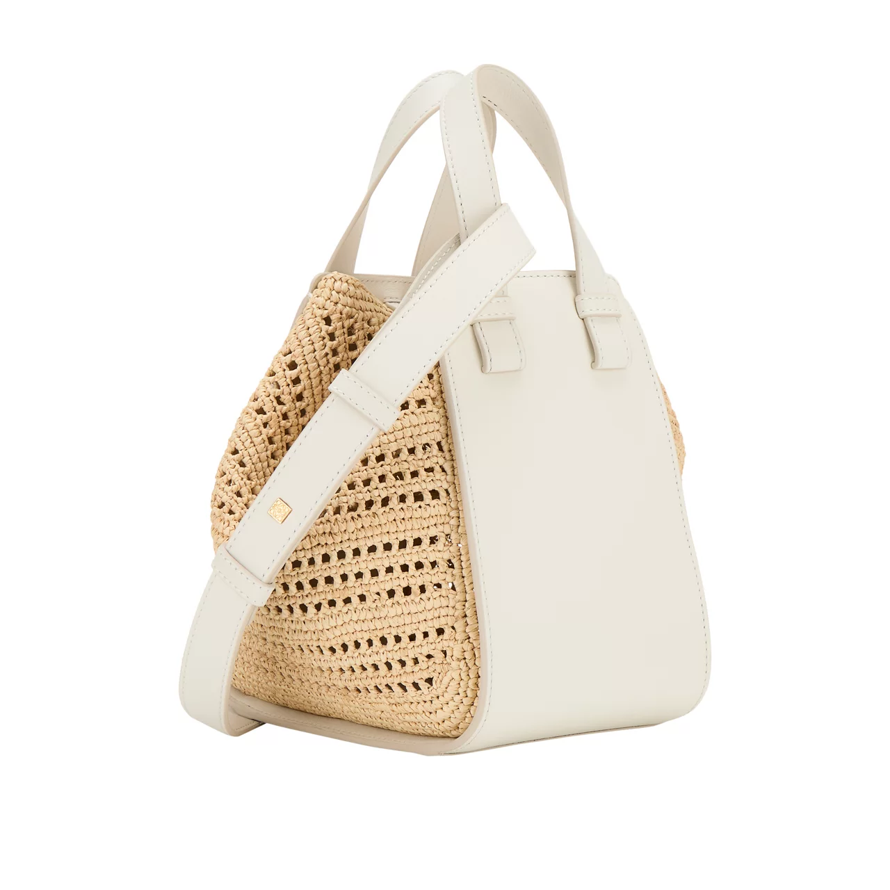 LOEWE PAULAS IBIZA 2024 Hammock Compact Shoulder Bag - Soft White Natural