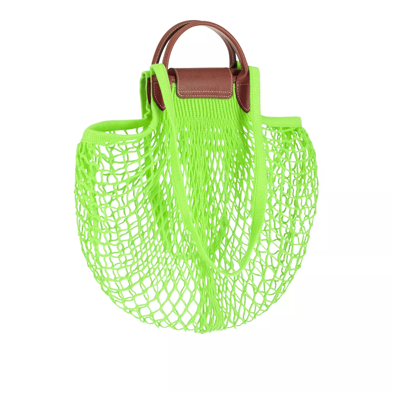 LONGCHAMP Le Pliage Filet Mesh Large Shoulder Bag - Vert Lumiere