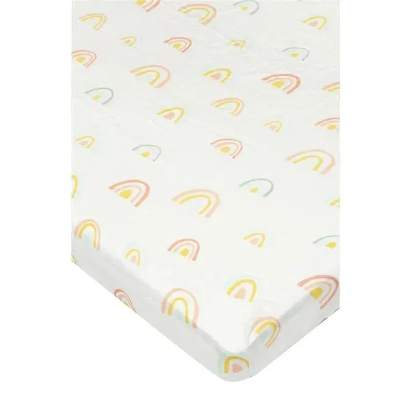 Loulou Lollipop - Crib Sheet, Pastel Rainbow