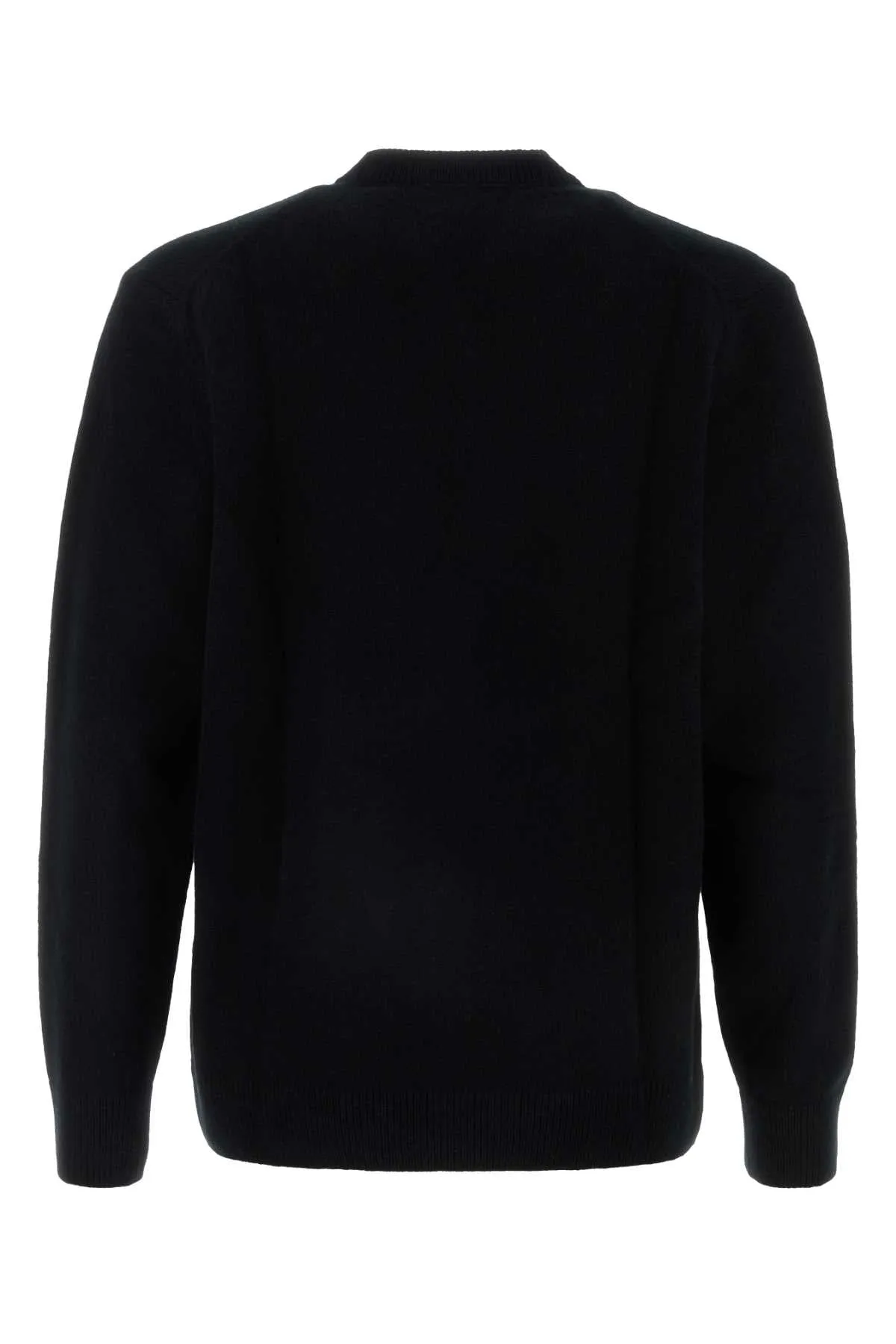 Maison Kitsune Black Wool Cardigan