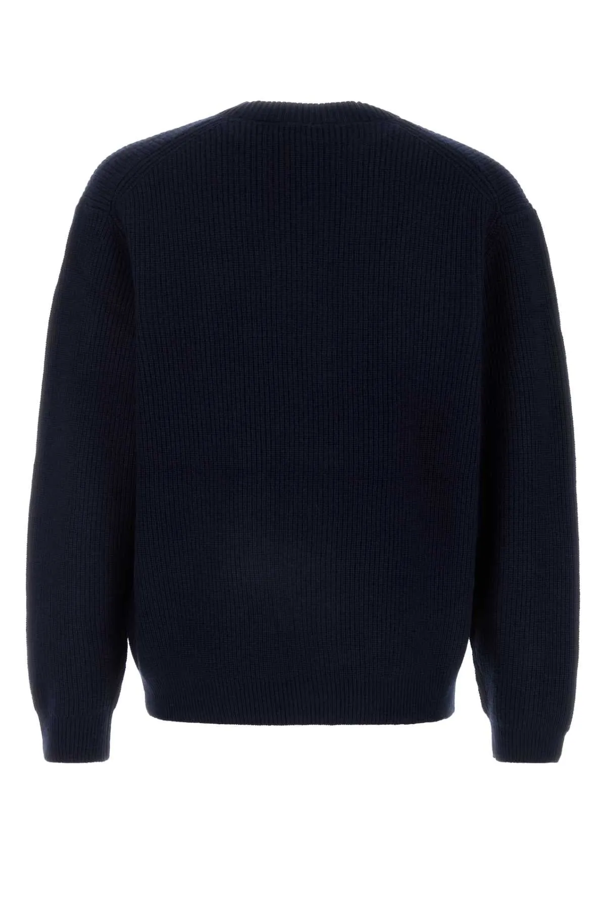 Maison Kitsune Dark Blue Wool Blend Cardigan