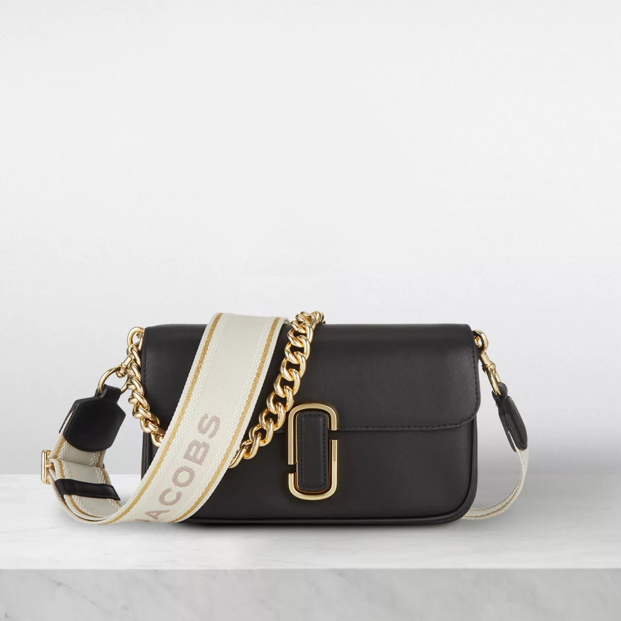 MARC JACOBS The J Marc Shoulder Bag - Black