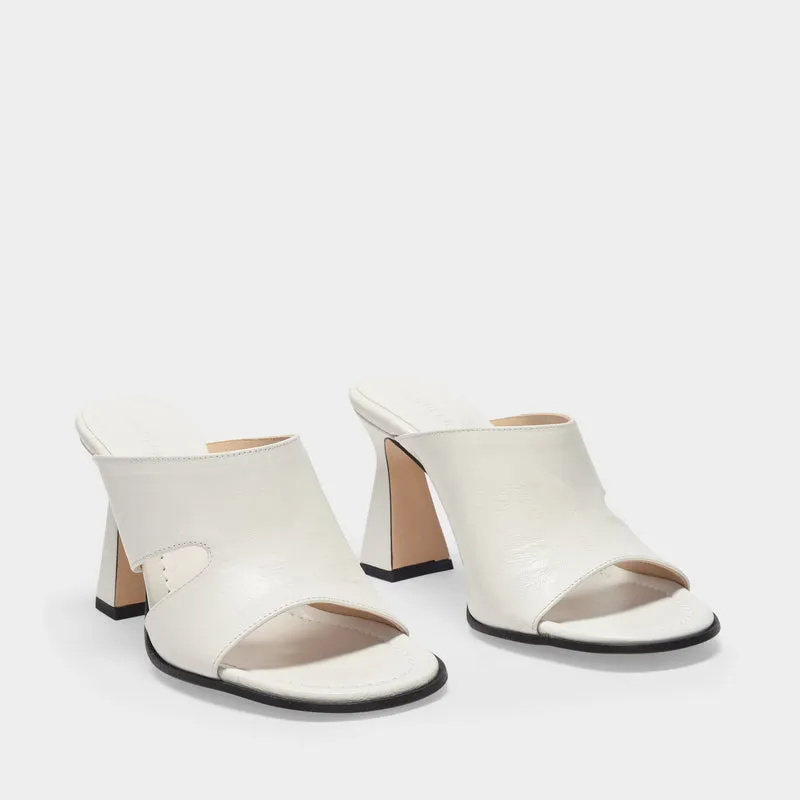 Marie Sandals in White Leather