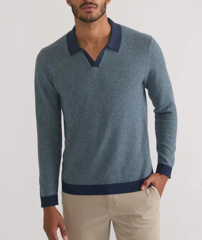 Marine Layer Liam Sweater Long Sleeve Polo