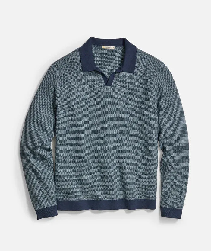 Marine Layer Liam Sweater Long Sleeve Polo