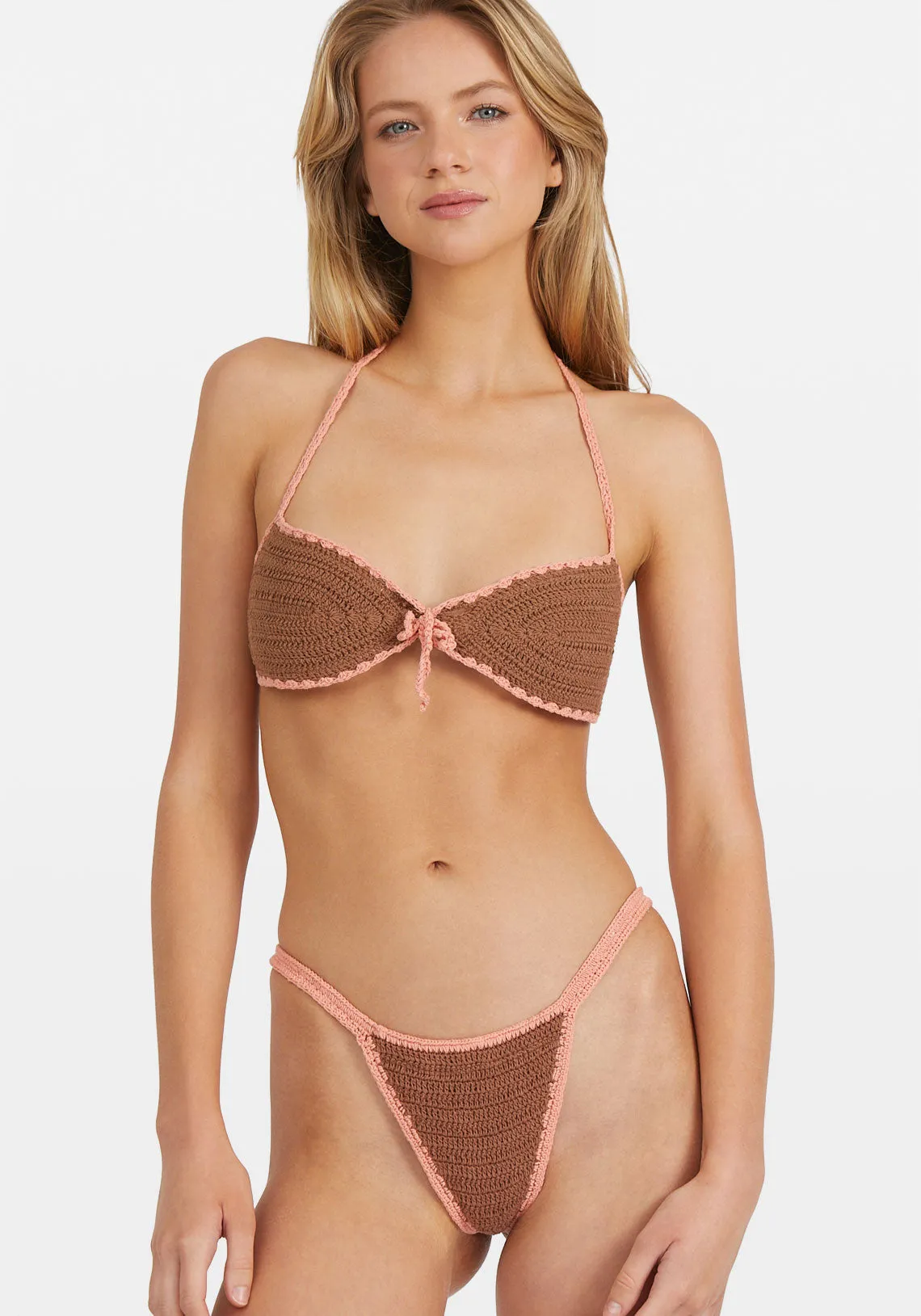 Marossi Bikini Coral/Chocolate