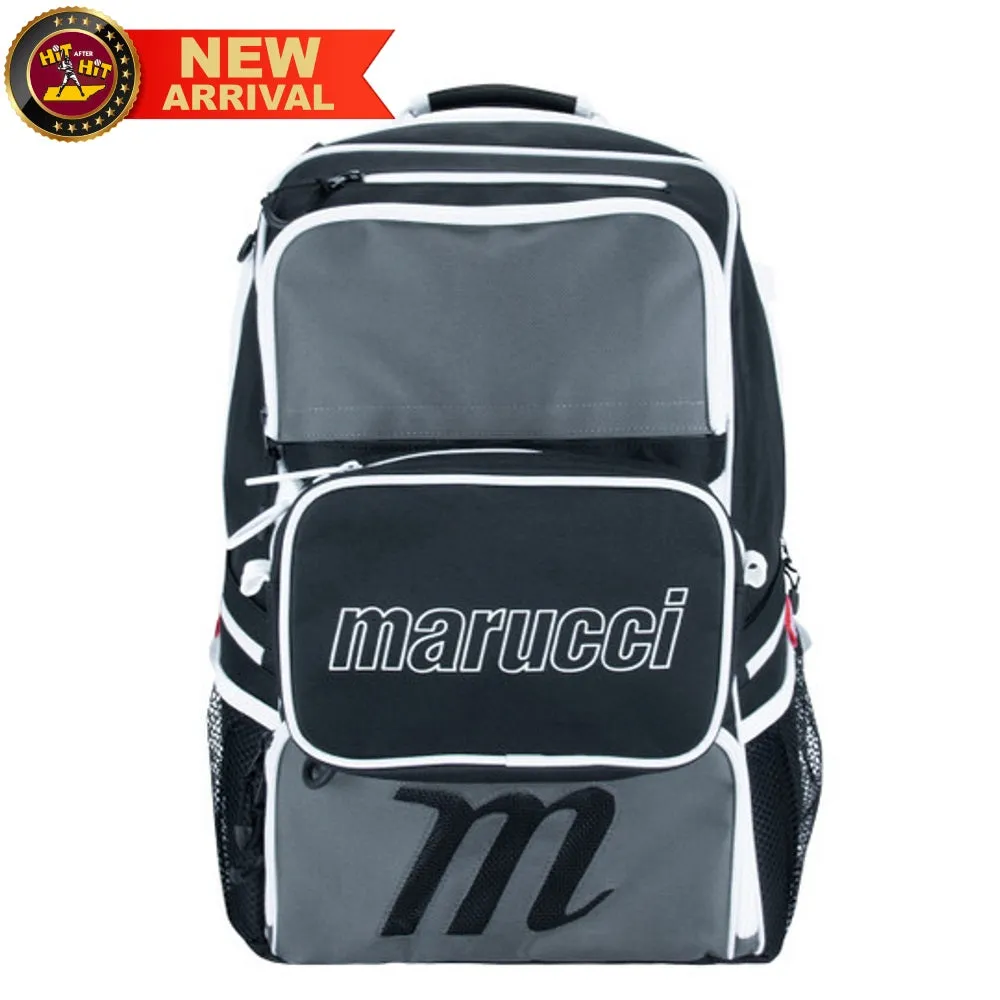 Marucci Rovr Baseball & Softball Equipment Backpack MBRVRBP: BLACK/GRAY/WHITE