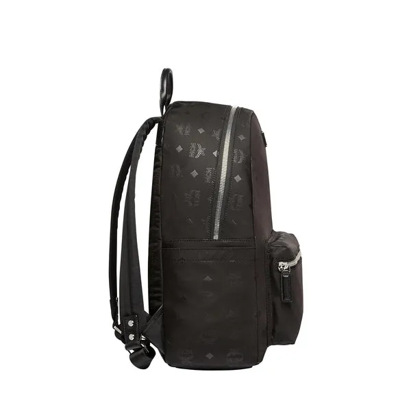 MCM Dieter Teardrop Backpack in Monogram Nylon, Black